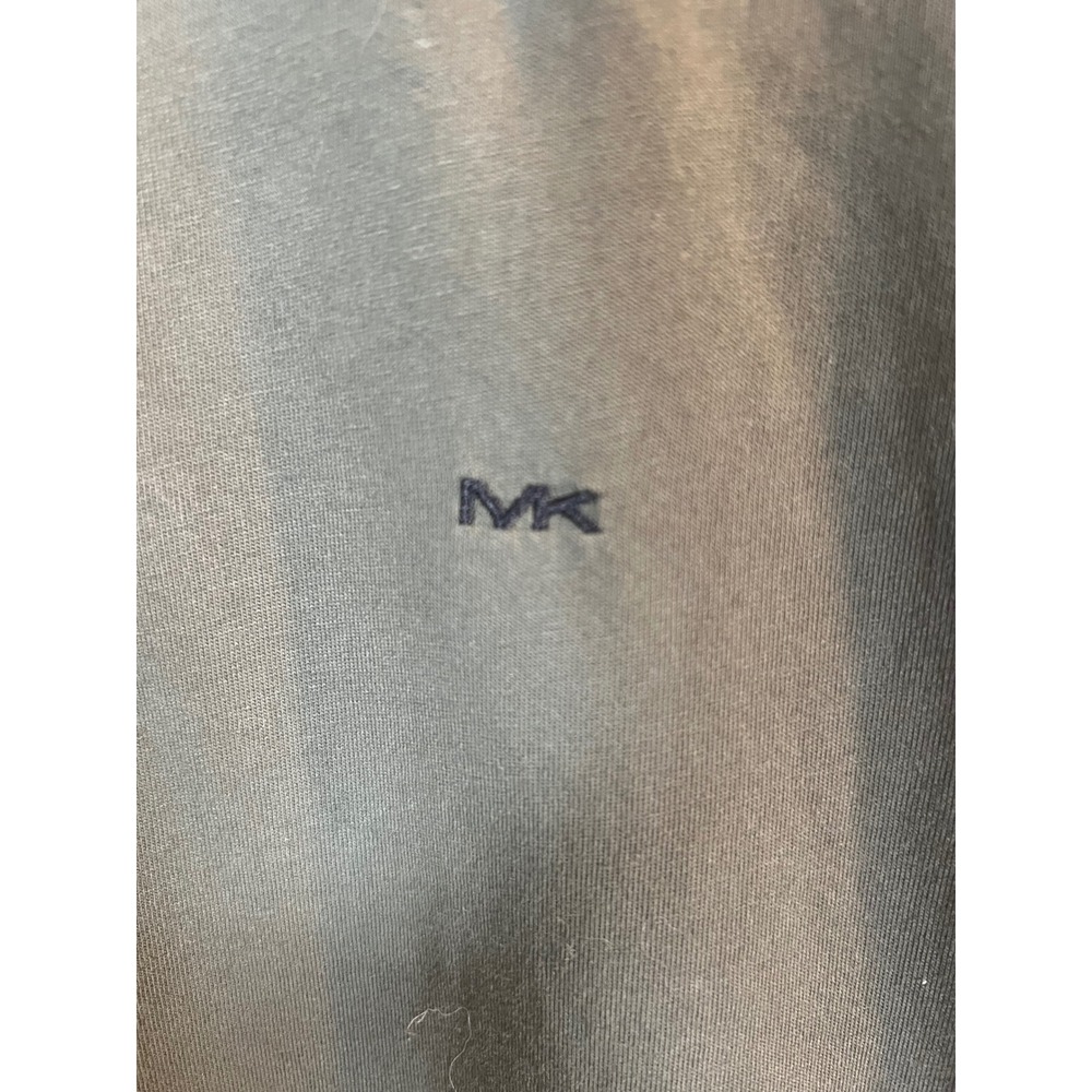 Michael Kors Mens Polo Shirt Contrast Trim Olive Green Large - Picture 2 of 5
